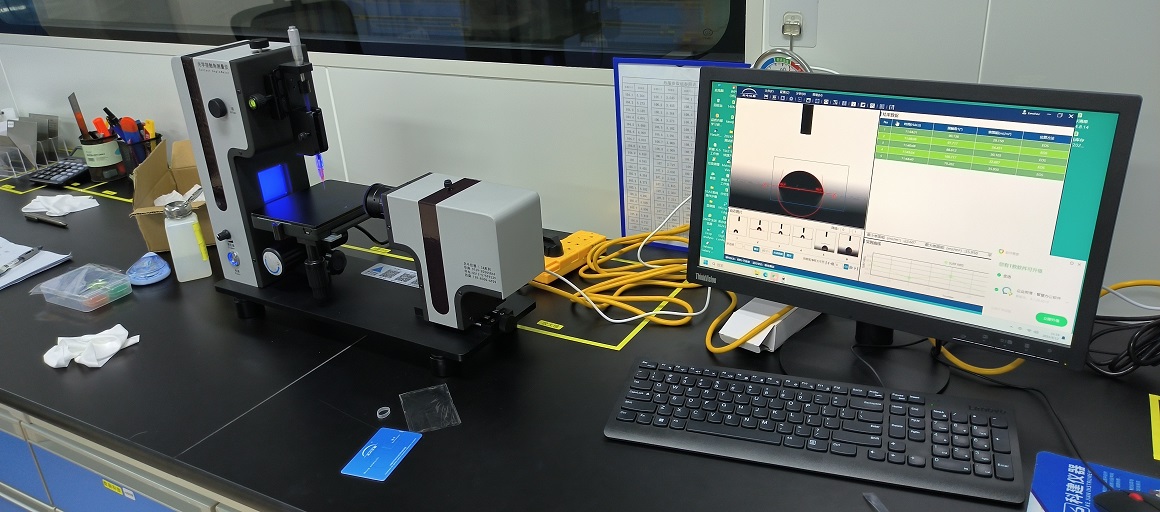 接觸角測量儀交機(jī)實況:崴思半導(dǎo)體材料